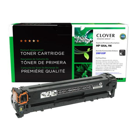 Clover Technologies Group, LLC Remanufactured Black Toner Cartridge (Alternative for HP CB540A 125A) (2200 Yield)