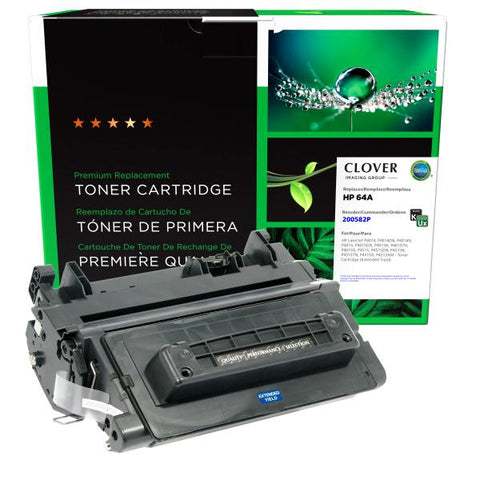 Clover Technologies Group, LLC Remanufactured Extended Yield Toner Cartridge (Alternative for HP CC364A 64A) (18000 Yield)