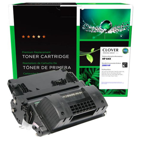 Clover Technologies Group, LLC Remanufactured High Yield Toner Cartridge (Alternative for HP CC364X 64X) (24000 Yield)