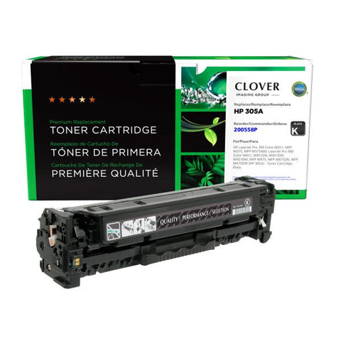 Clover Technologies Group, LLC Remanufactured Black Toner Cartridge (Alternative for HP CE410A 305A) (2200 Yield)