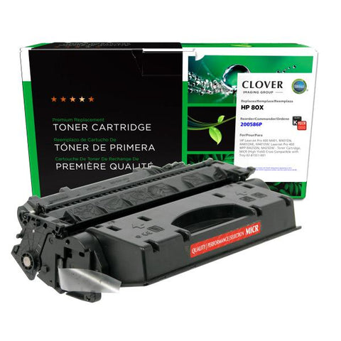 Clover Technologies Group, LLC Remanufactured High Yield MICR Toner Cartridge (Alternative for HP CF280X 80X) (6900 Yield)