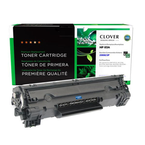 Clover Technologies Group, LLC Remanufactured Extended Yield Toner Cartridge (Alternative for HP CF283A 83A) (2000 Yield)