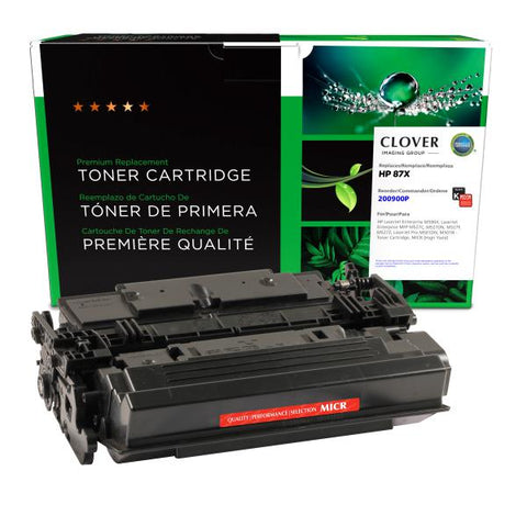 Clover Technologies Group, LLC Remanufactured High Yield MICR Toner Cartridge for HP CF287X