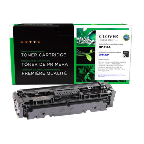 Clover Technologies Group, LLC Clover Imaging Remanufactured Black Toner Cartridge (New Chip) for HP 414A (W2020A)