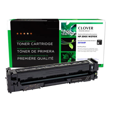 Clover Technologies Group, LLC Clover Imaging Remanufactured High Yield Black Toner Cartridge (New Chip) for HP 206X (W2110X)