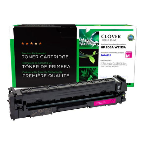 Clover Technologies Group, LLC Clover Imaging Remanufactured Magenta Toner Cartridge (New Chip) for HP 206A (W2113A)