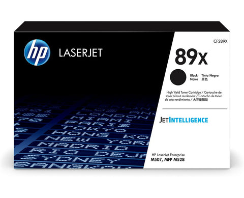 HP 89X (CF289X) High Yield Black LaserJet Toner Cartridge (10000 Yield)