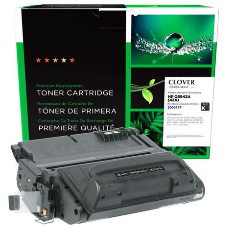 Clover Technologies Group, LLC Remanufactured Toner Cartridge (Alternative for HP Q5942A 42A) (10000 Yield)