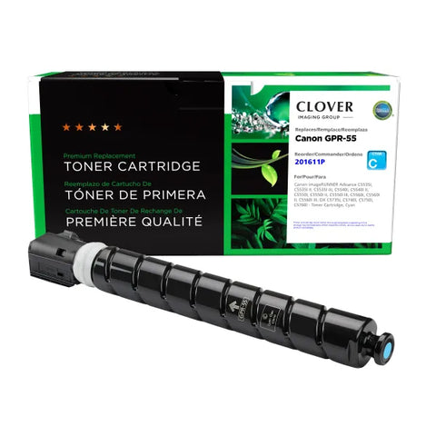 Clover Technologies Group, LLC Clover Remanufactured Cyan Toner Cartridge for Canon GPR-55C