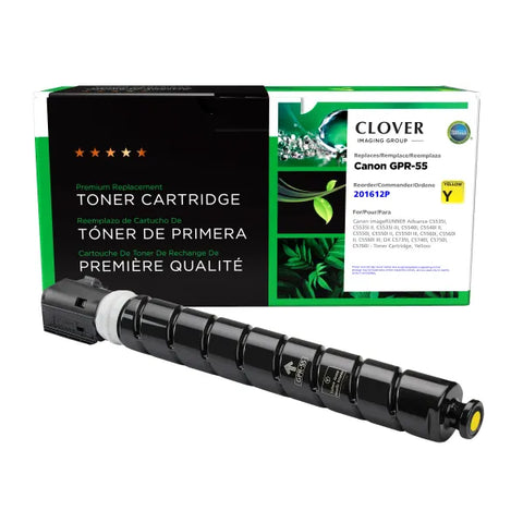 Clover Technologies Group, LLC Clover Remanufactured Yellow Toner Cartridge for Canon GPR-55Y