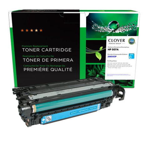Clover Technologies Group, LLC Remanufactured Cyan Toner Cartridge (Alternative for HP CE401A 507A) (6000 Yield)