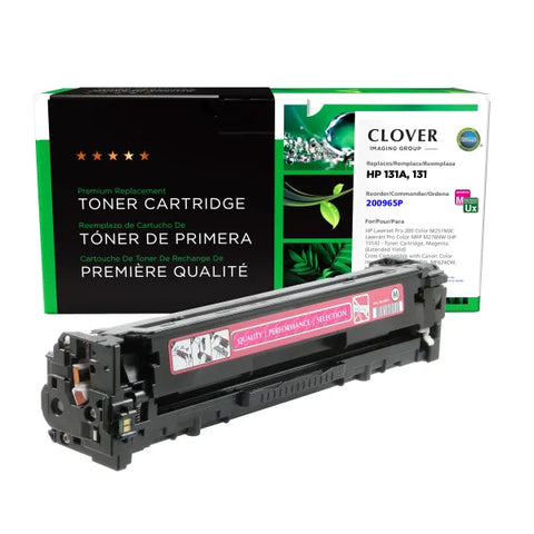 Clover Technologies Group, LLC Clover Imaging Remanufactured Extended Yield Magenta Toner Cartridge for HP CF213A (HP 131A)