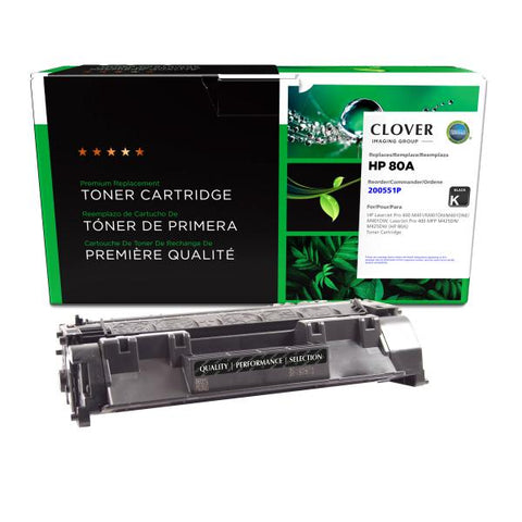 Clover Technologies Group, LLC Remanufactured Toner Cartridge (Alternative for HP CF280A 80A) (2700 Yield)