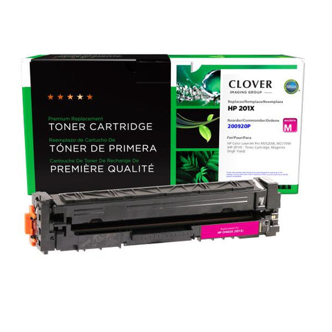 Clover Technologies Group, LLC Remanufactured High Yield Magenta Toner Cartridge (Alternative for HP CF403X 201X) (2300 Yield)