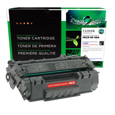 Clover Technologies Group, LLC Remanufactured MICR Toner Cartridge (Alternative for HP Q5949A 49A 02-81036-001) (2500 Yield)