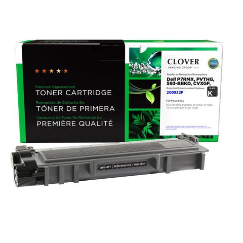 Clover Technologies Group, LLC Remanufactured High Yield Toner Cartridge (Alternative for Dell P7RMX PVTHG 593-BBKD) (2600 Yield)
