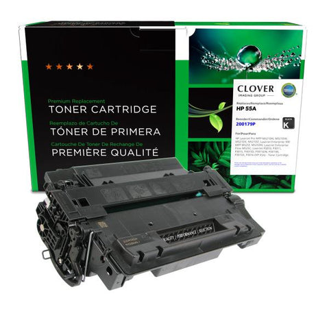 Clover Technologies Group, LLC Remanufactured Toner Cartridge (Alternative for HP CE255A 55A Canon 3481B003 324) (6000 Yield)