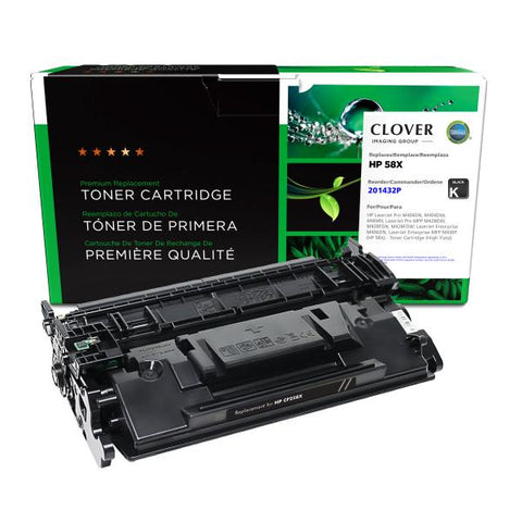 Clover Technologies Group, LLC Clover Imaging Remanufactured High Yield Toner Cartridge for HP CF258X (HP 58X) New Chip