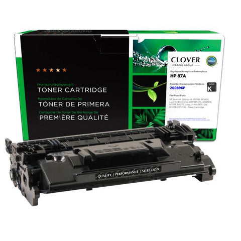 Clover Technologies Group, LLC Remanufactured Toner Cartridge (Alternative for HP CF287A 87A) (9000 Yield)