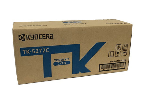 Kyocera TK-5272C Cyan Toner Cartridge for Ecosys P6230cdn, M6230cdn, M6630cdn